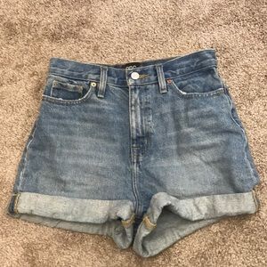 Mom high-rise jean shorts